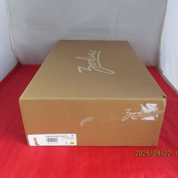 Zodiac Rowena-Wings Faux Leather Western Boots $169 - US Size 5 - Caramel - 1356 - Picture 12 of 13